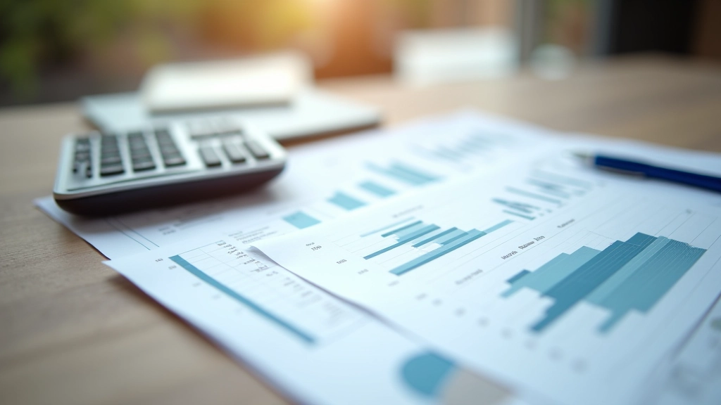 Business metrics dashboard showing profitability trends and margin analysis for company valuation