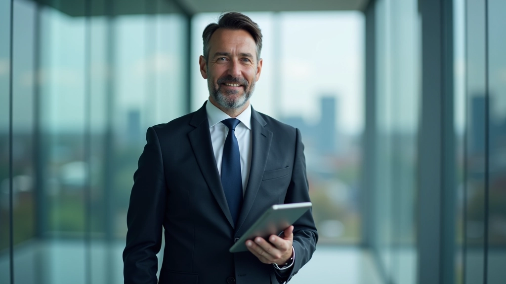 Financial professional in Toronto office analyzing company valuation models and financial data